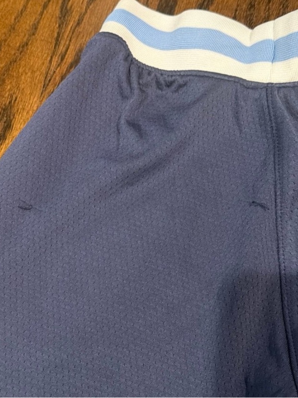 GOAT USA Navy Blue Kids Athletic Shorts with Stripe Trim - Picture 3 of 5